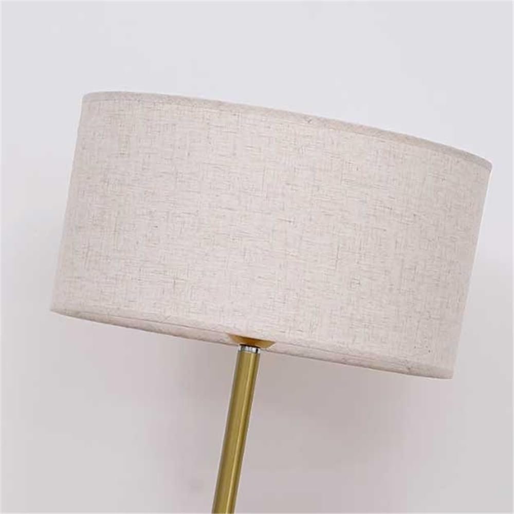 Lampa podłogowa Złota modna lampa podłogowa do salonu, gabinetu, biura, sypialni, lampy stojące z abażurem