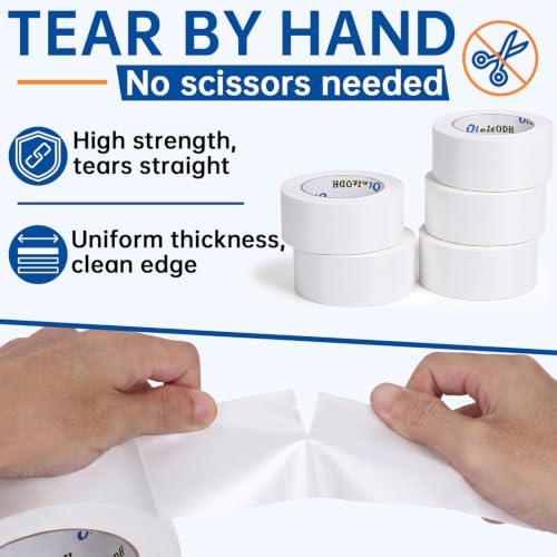 Image of Oleitodh White Duct Tape Bulk, 2 Inches x 30 Yards, 22 Pack