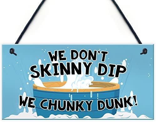 We Love Nights Funny Hot Tub Sign | Fun Sign Factory