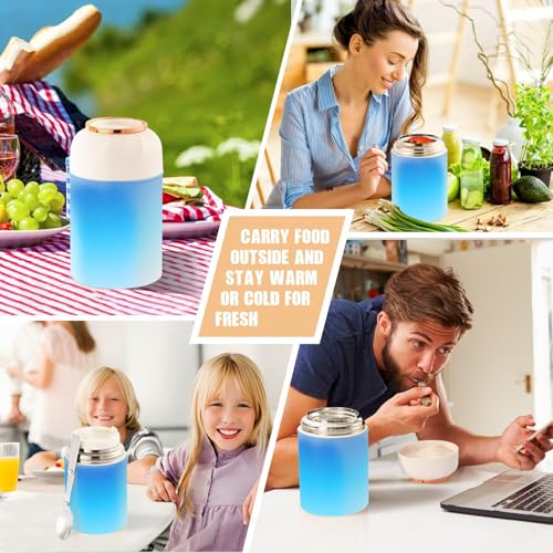 Termo de comida sin BPA con aislamiento al vacío y boca ancha de 500 ml 8