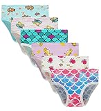 Cadidi Dinos Kids Series Toddler mermaid Soft Cotton Panties Little Girls' Assorted Underwear (Pack