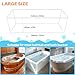 MAQIHAN 5PACK Disposable Bathtub Cover Liner - 102 x 47 Inch Large Size Transparent Plastic Bathtub Liner, Portable Bath Tub Bag with Sticker, Ideal for Travel Salon Spa Household Hotel Pet Bathing
