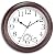 KECYET 12 Inch Outdoor Wall Clock with Thermometers, Vintage Silent Wall Clocks Battery Operated, Retro Non-Ticking Clock Decorative for Living Room, Patio, Kitchen, Office, Bathroom, Bedroom(Bronze)