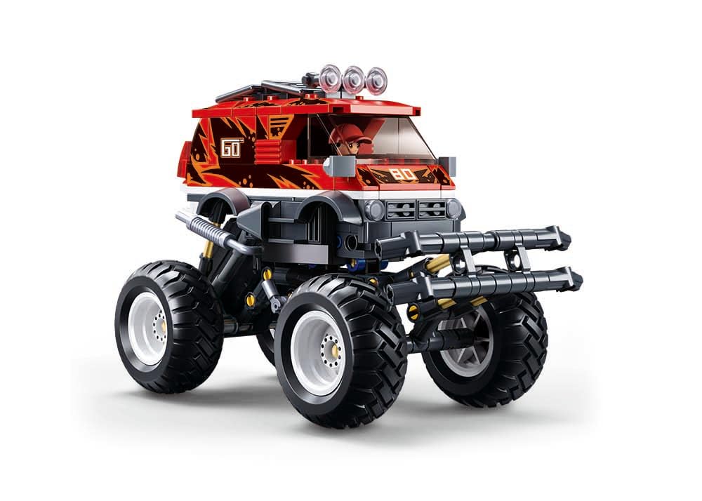 Sluban- Veicolo Fuoristrada, Bigfoot Vai, Rosso, Colore, M38-B1159
