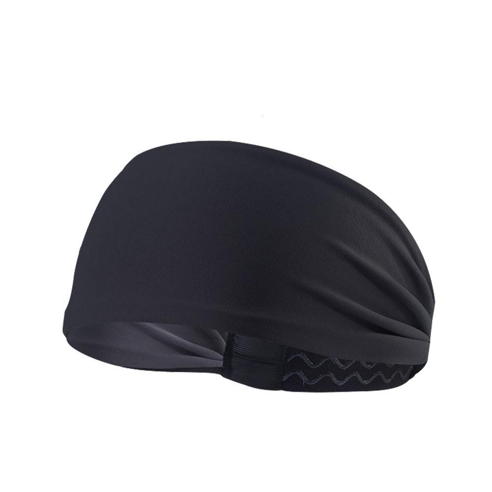 FOK 1 Pc Black Stretchy Unisex Headband for Running, Cycling, Basketball,Yoga,Fitness Workout-image-35