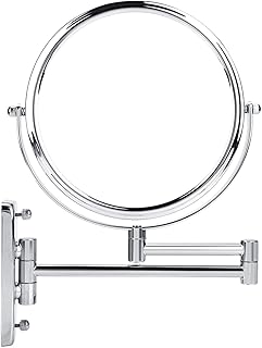 OKJHFD Wall Mounted Lighted Makeup Vanity Mirror 8 Magnifying Mirror 3X Magnifying Double Sided Bathroom Mirror