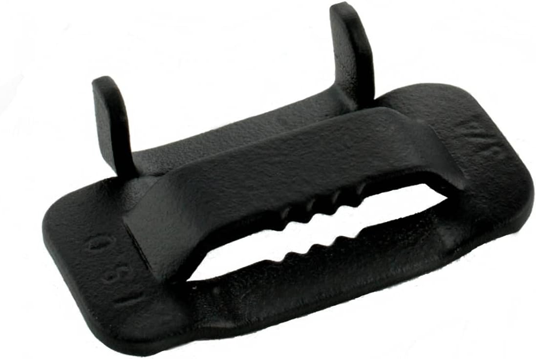 ISO BOBU254 Type 201 Blackened Stainless Steel Buckle 1/2 - 100 per Box