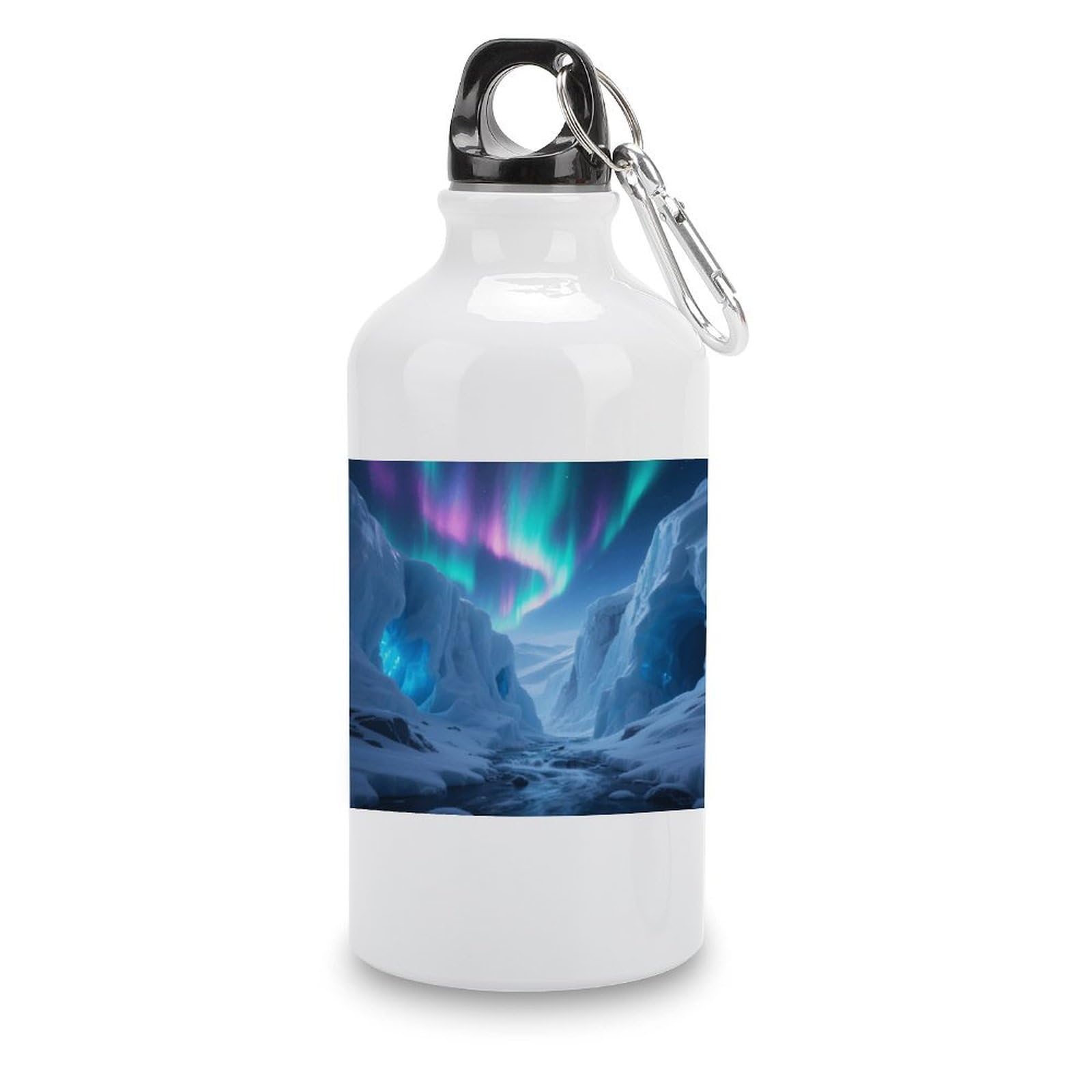 Fekiloot Style Glacier Canyon Aluminum Water Bottle Travel Tumbler Reusable Lightweight Outdoor Sports Water Bottles For Gym Sports Camping Hiking Fishing400ml