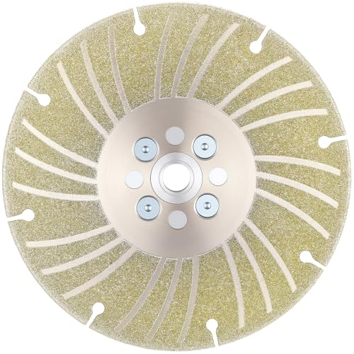 Zhehao Electroplated Diamond Grinding Wheel M14 Thread Angle Wheel, 6"