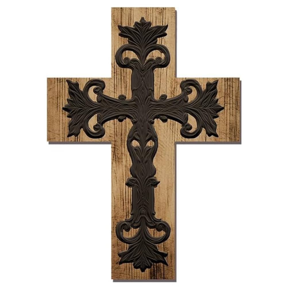 Amazon | 木製十字架壁十字架ホーム装飾壁十字架カトリック