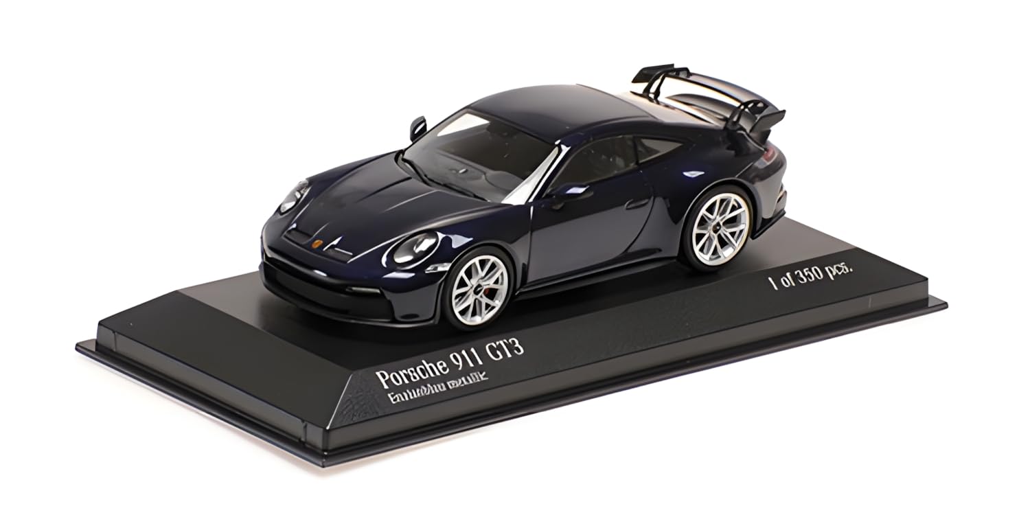 Minichamps 410069208 Porsch. 911 (992) GT3 Blue Metallic 2021 - scala 1/43 - auto in miniatura da collezione