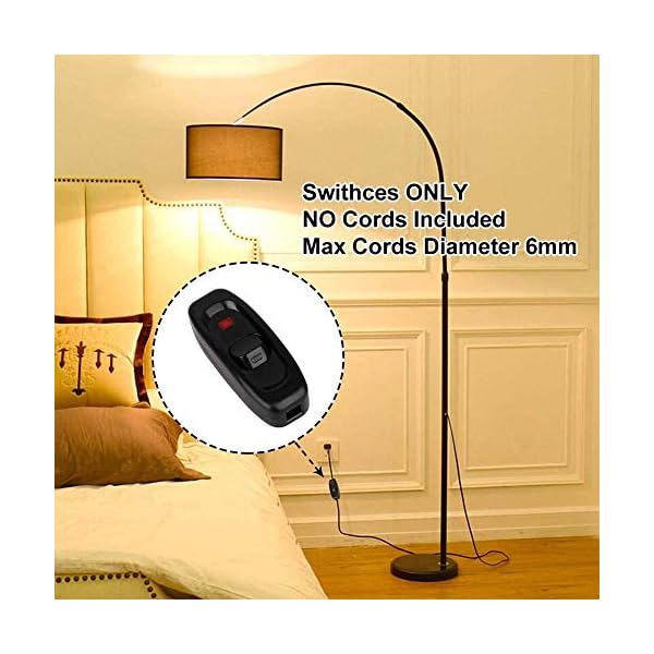 Appliance Switch, Riccioofy 5 Pcs On/Off Button Inline Cord Switch for