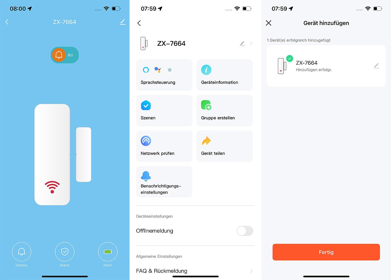 Luminea Home Control Tür-Fensterkontakt: 10er-Set WLAN-Tür- und -Fensteralarm, weltweiter App-Zugriff (Alarm wenn Tür geöffnet Wird, WLAN-Fenster-Sensor)