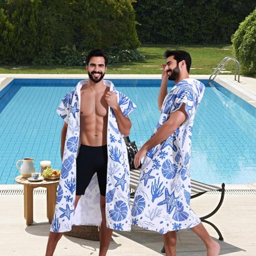 Serviette de plage à séchage rapide et peignoir absorbant pour piscine extérieure et spa