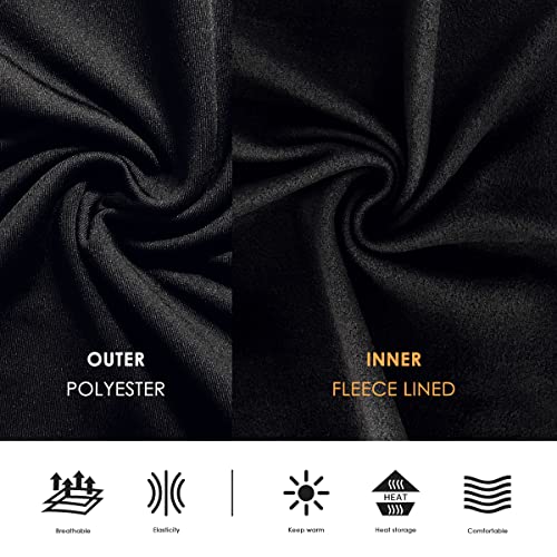 LEAO Youth Boys Compression Shirt Long Sleeve Fleece Quick Dry Sports Baselayer Soccer Baseball Basketball Undershirt 5