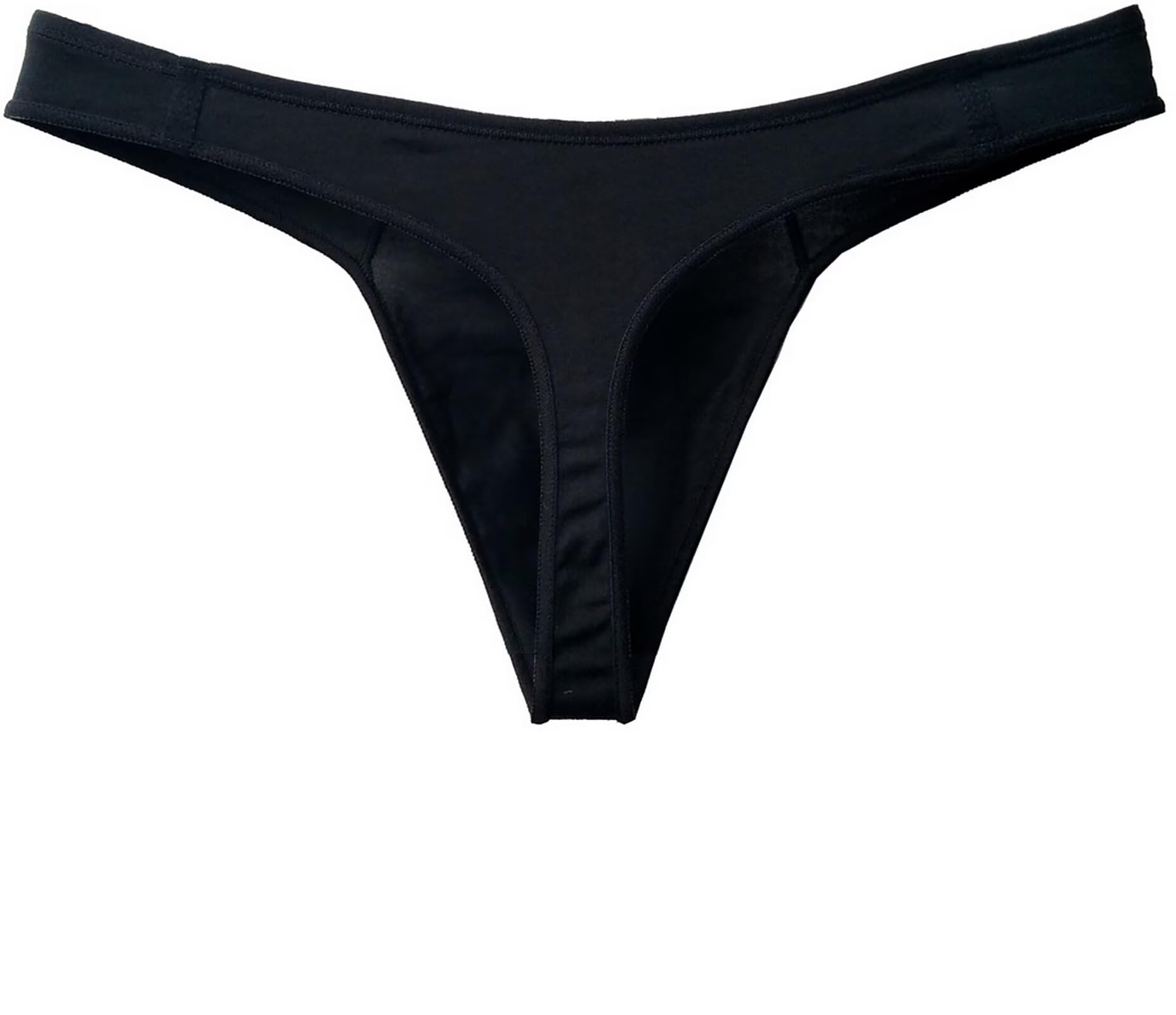 Faringoto Tanga de algodón para hombre, sin rastro, espalda en T, paquete de 4