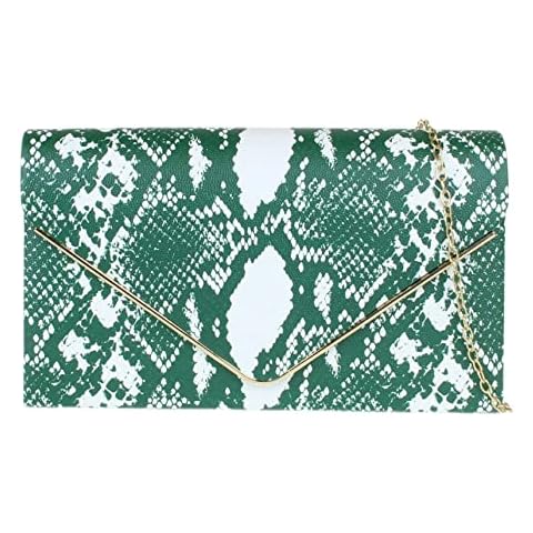 Girly Handbags Metallic Faux Leather Clutch Cover