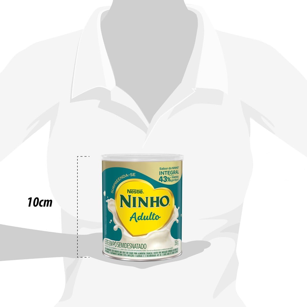 Leite Pó Semidesnatado Ninho Adulto Lata 350g