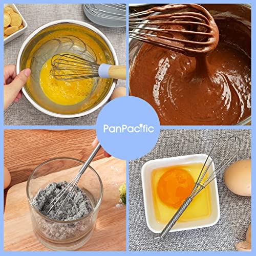 Panpacific TSA2227-WS-4P Stainless Steel Wire Whisks Set- 10 Inch 12 Inch Balloon Egg Beaters thumb #2