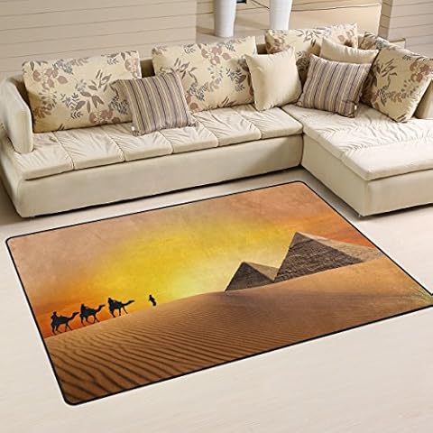Use7 Egyptian Pyramid Non-Slip Area Rug Cover