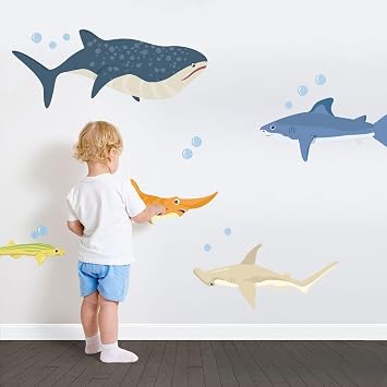 Wallums Shark Adventures Printed Wall Decal