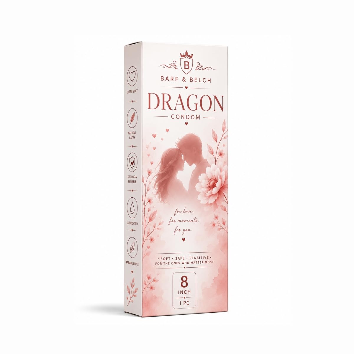 Dragons Con-dome, 5.0 big man Inch, Silicone, Natural Color, Extra Pleasure, Textured, Unflavoured, for Men-image-30