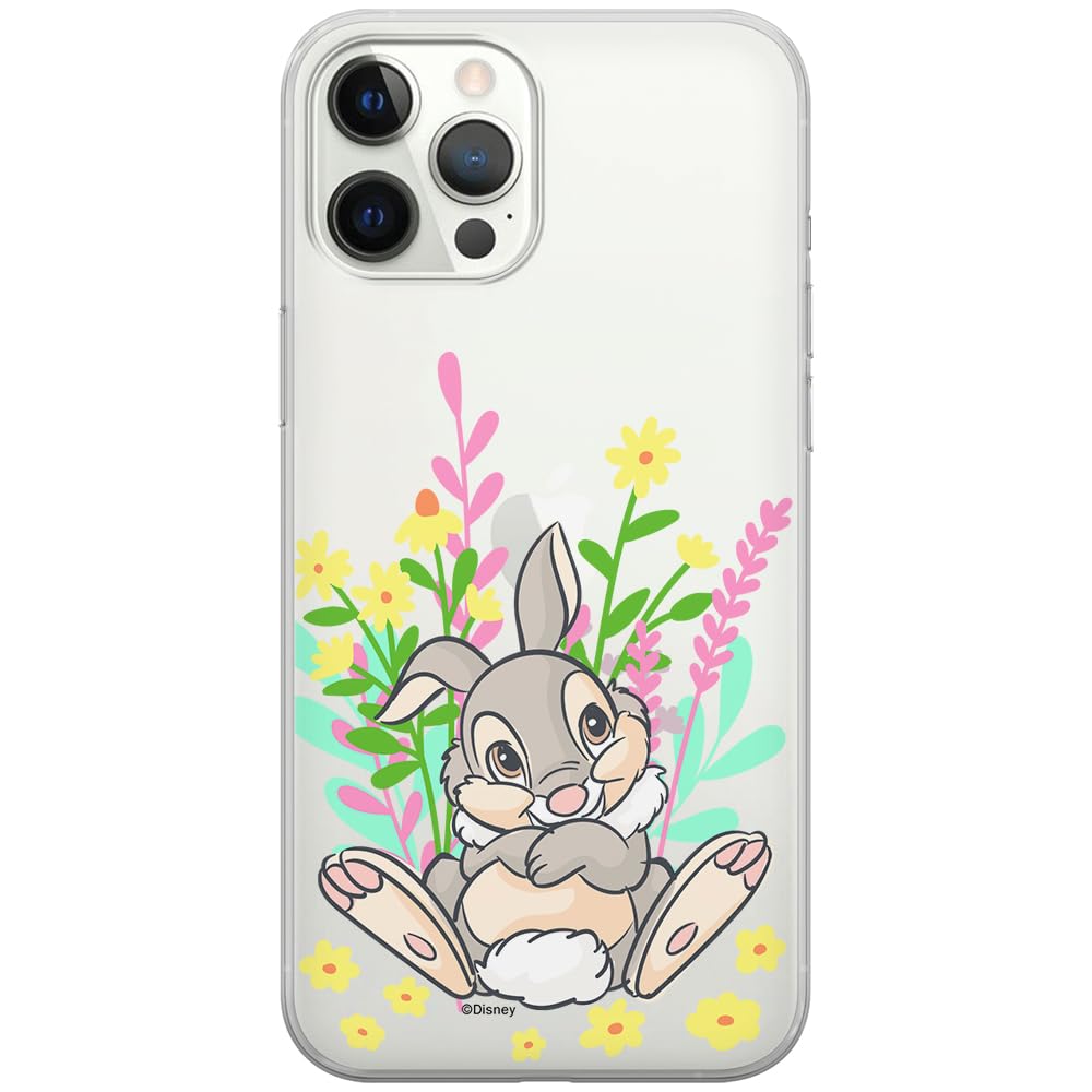ERT GROUP mobile phone case for Iphone 12 PRO MAX original and officially Licensed Disney pattern Thumper 004 optimally adapted to the shape of the mobile phone, partially transparent