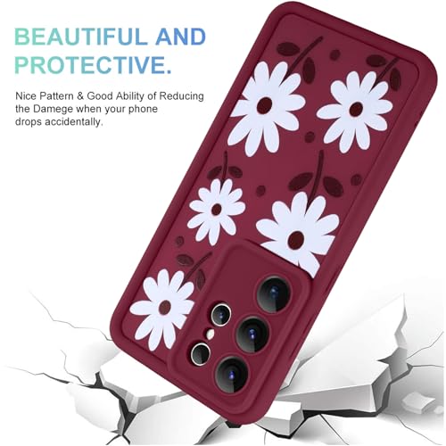Image of Compatible with Samsung Galaxy S26 Ultra Case, Wine Red