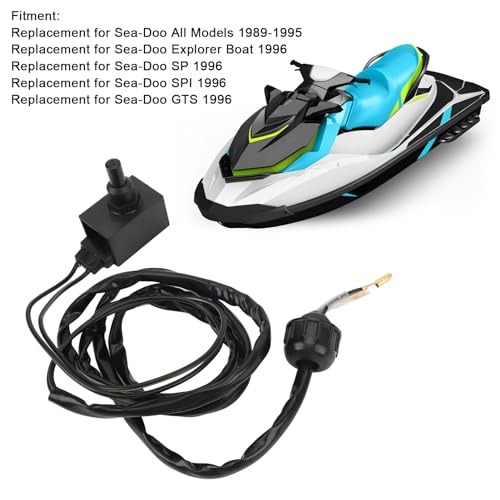 Image of KIMISS Safety Tether Switch 278000012 for Sea Doo Boat SP SPI GTS, Sensitive Replacement Motorboat Safety Rope Switch 278000552