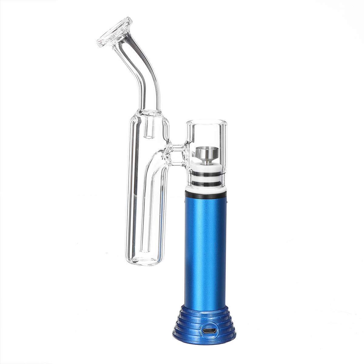 G9 Henail Mini Pipa De Vidrio De Agua Botella De Paja Cristalería Shisha Chicha - Azul