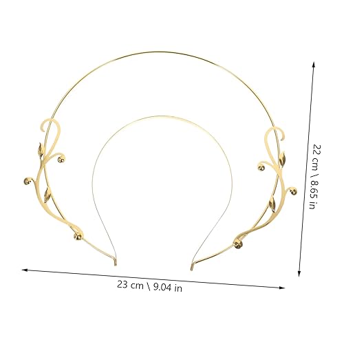 Miniatura 4 de Abaodam Diadema con halo de Nuestra Señora, diadema para niña de flores, ropa de estrella, accesorios de novia, pelo de diosa, Cuero falso