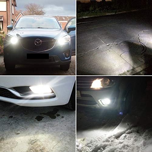 PHINLION Super Bright 3014 72-SMD P13W 12277 SH23W 6000K Xenon White LED DRL Driving Light Bulbs for 2010 2011 Camaro Daytime Running Lights, Pack of 2 by PHINLION - Image 4