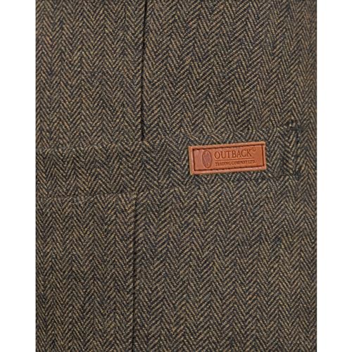 Image of OUTBACK TRADING Men's Jessie Vest | Lightweight Button Down Wool Western Outdoor Vest with Adjustable Back Slide Belt
