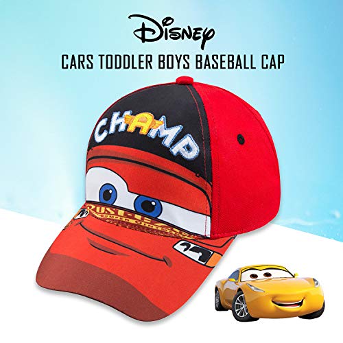 Disney Boys Lightning McQueen Cars Baseball Cap - Age 2-42