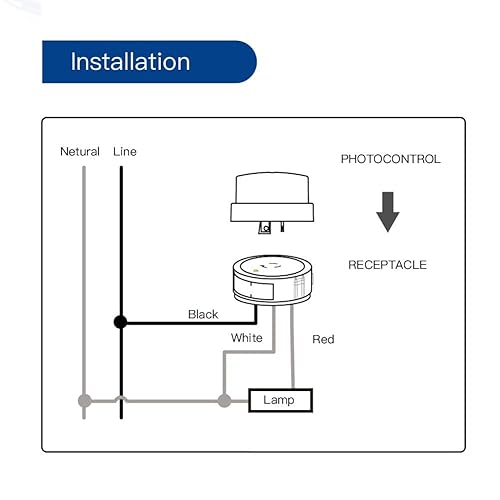 Miniatura 6 de Fotocontrol térmico de bloqueo giratorio con retardo de tiempo para exteriores, controla la iluminación, 120 voltios, sensor de luz de bloqueo