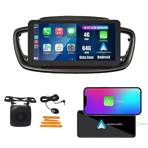 Kunfine CarPlay Android Auto Navigation Stereo GPS Radio Camera Display 10.33