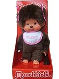alles-meine.de GmbH Mädchen MONCHHICHI MONCHICHI Girl mit Zwei Zöpfen Zöpfe Lätzchen Latz rosa pink