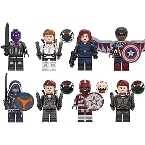 ZHTBATE 8 Pcs Minifigures advent calendar collection Mini Figure set series custom Collectible Minifigure for all Brick Compatible with avengers series Cover