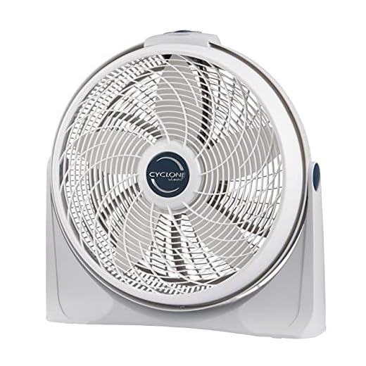 Lasko 3520 20" Cyclone Pivoting Floor Fan, Silver
