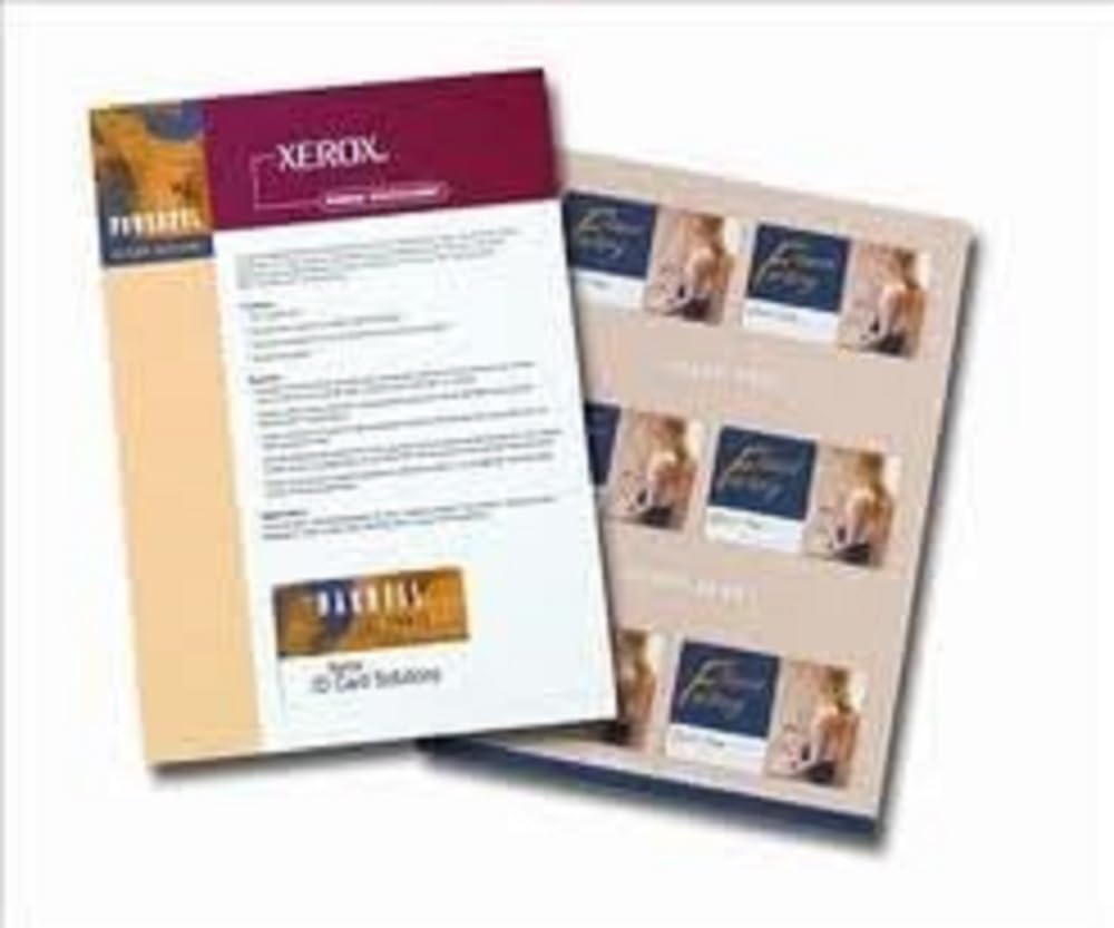 Xerox Valuepeel Card 003R97952 - doppelseitige Mitgliedskarte auf A4 Bogen zum selbst drucken - 86 x 54 mm - 500 Blatt - Weiß