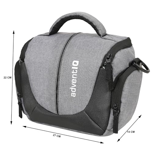 Image of Compact Captura Pro 0297 Camera Bag for DSLR & Mirrorless - Fits Nikon, Canon, Sony - Camera Bag for Travel - Shockproof Sling Case for Lens - Water-Resistant (Grey Black)