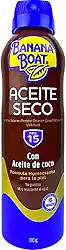 Bronzeador Spray Fps15 Pele Seca Hidratada Aceite Seco Banana Boat