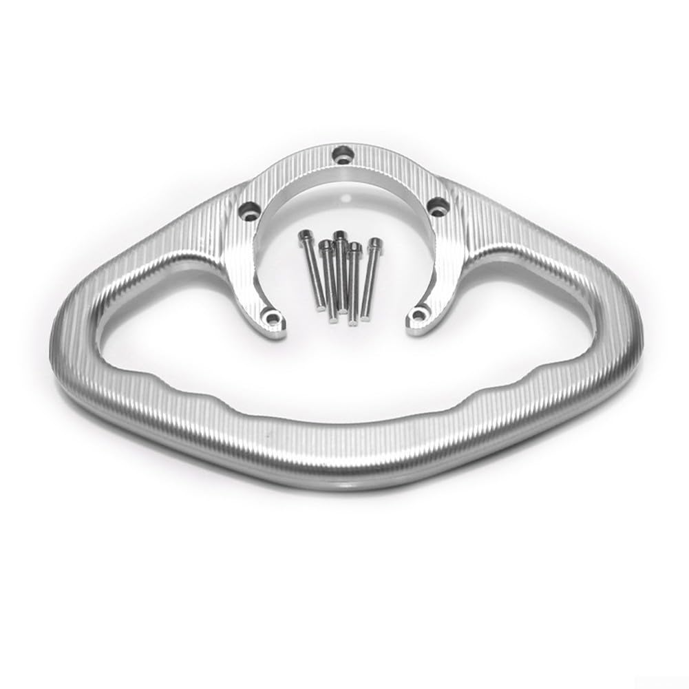 Poignée de réservoir de carburant pour moto Yamaha, accoudoir de sécurité passager pour FZ1 FZ6 R1 R6 (argent)