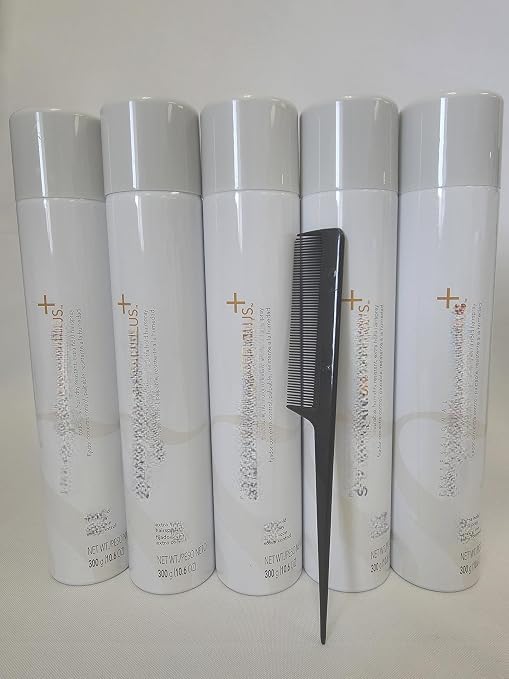 Shaper Plus (Shaper Plus 5) - Extra Hold Hairspray - 10.6ounces Black Steel Comb Included