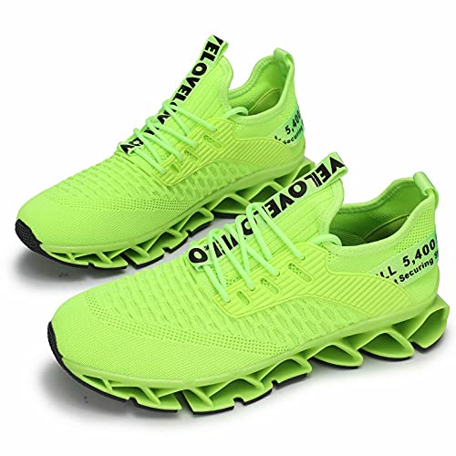 Image of Chopben Men's Running Shoes Blade Non Slip Fashion Sneakers Breathable Mesh Soft Sole Casual Athletic Walking Shoes