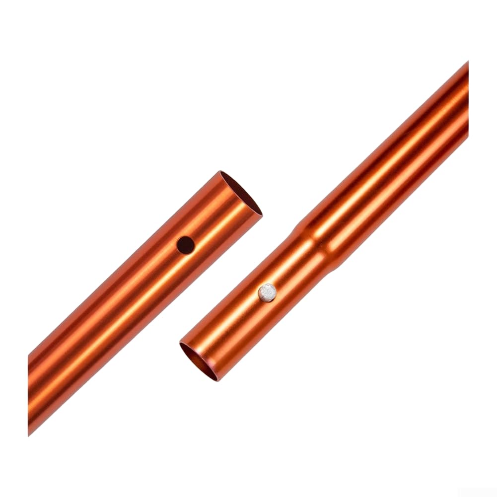 Pagaia a 3 sezioni 160-210 cm arancione blu nylon pagaia a 3 sezioni (arancione) | Forte albero in alluminio, ripartizione a 3 sezioni, adatto per gommoni, facile trasporto, uso del mare del fiume