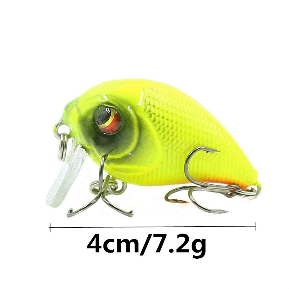 Esche da Pesca morbide, Esche da Pesca 1pc Galleggiante Crankbait Esca da Pesca 5.5cm 8.4g Isca plastica Artificiale Esca Dura Pesca Wobblers spigola Trota Pesca alla Carpa