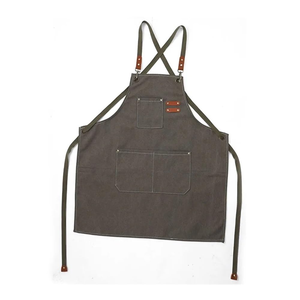 Grembiule in tela alla moda, per casa, cucina, giardinaggio, lavoro, cucina, ristorante, lavoro