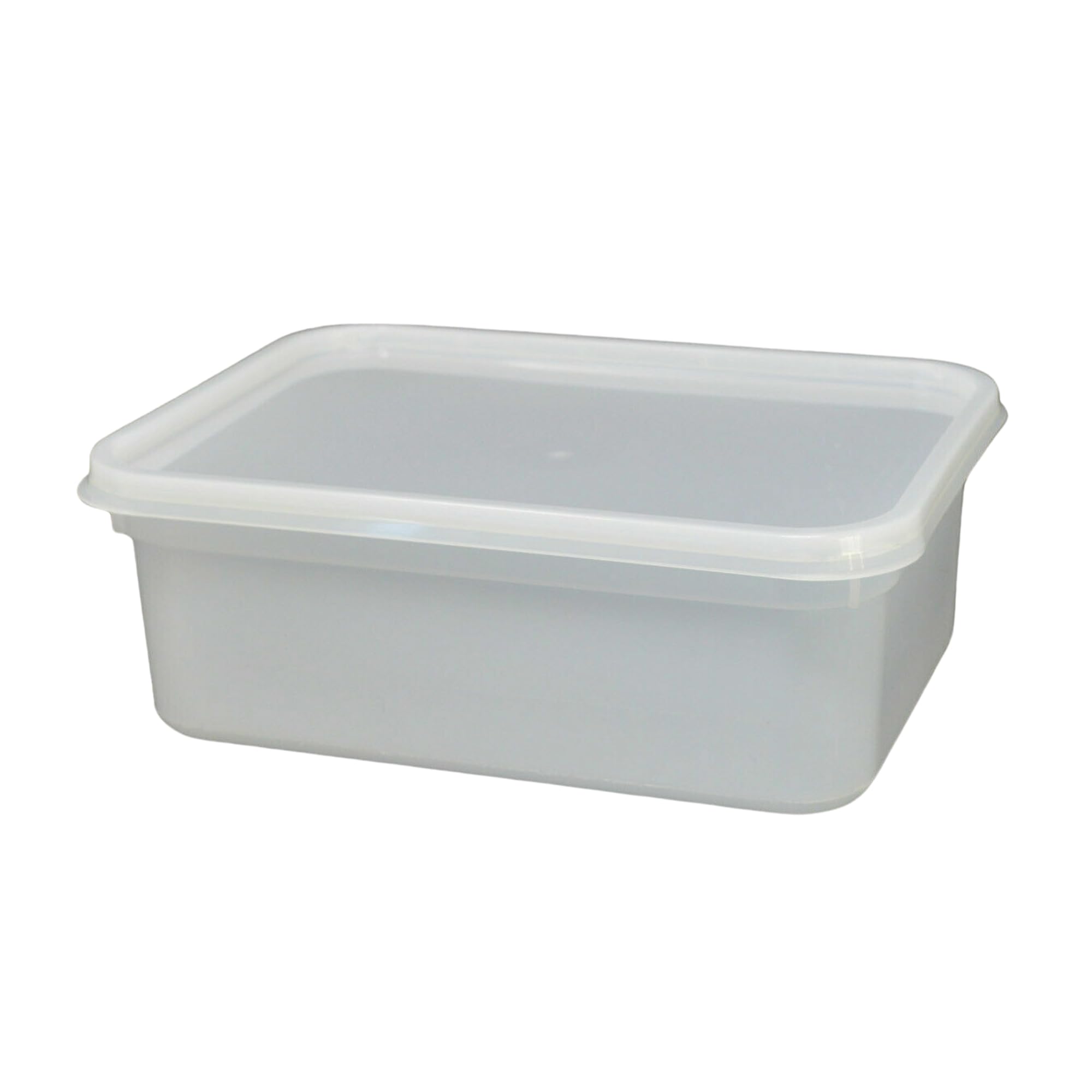 CaterCo 2L Plastic Ice Cream Food Storage Containers with Lids - 60 Pack - BPA-Free, Leakproof, Freezer & Microwave Safe Tubs for Meal Prep & Storage (2L Containers with Lids - 60 Pack)