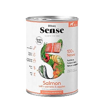 Dibaq Sense - Grain Free CANS - Salmon ( with Upto 73% Fresh Salmon & Herring) 380 Grams